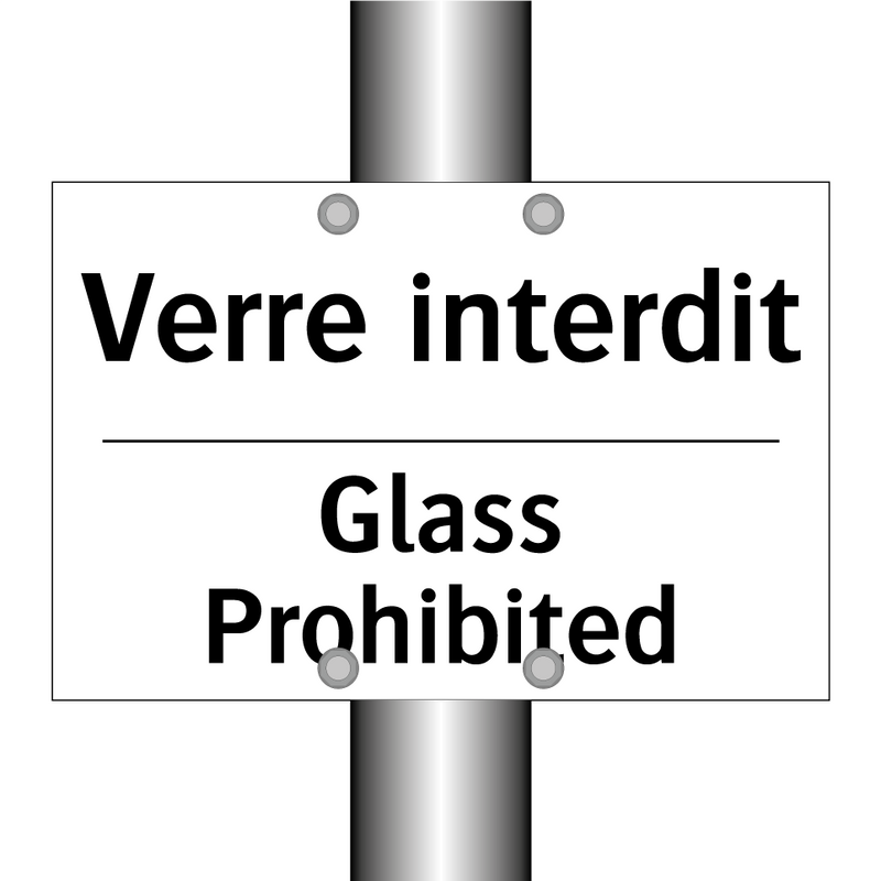 Verre interdit - Glass Prohibited