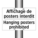 Affichage de posters interdit - Hanging posters prohibited