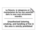 La flânerie, le tabagisme et la  /.../ - Unauthorized loitering, smoking,  /.../