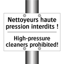 Nettoyeurs haute pression interdits  /.../ - High-pressure cleaners prohibited! /.../
