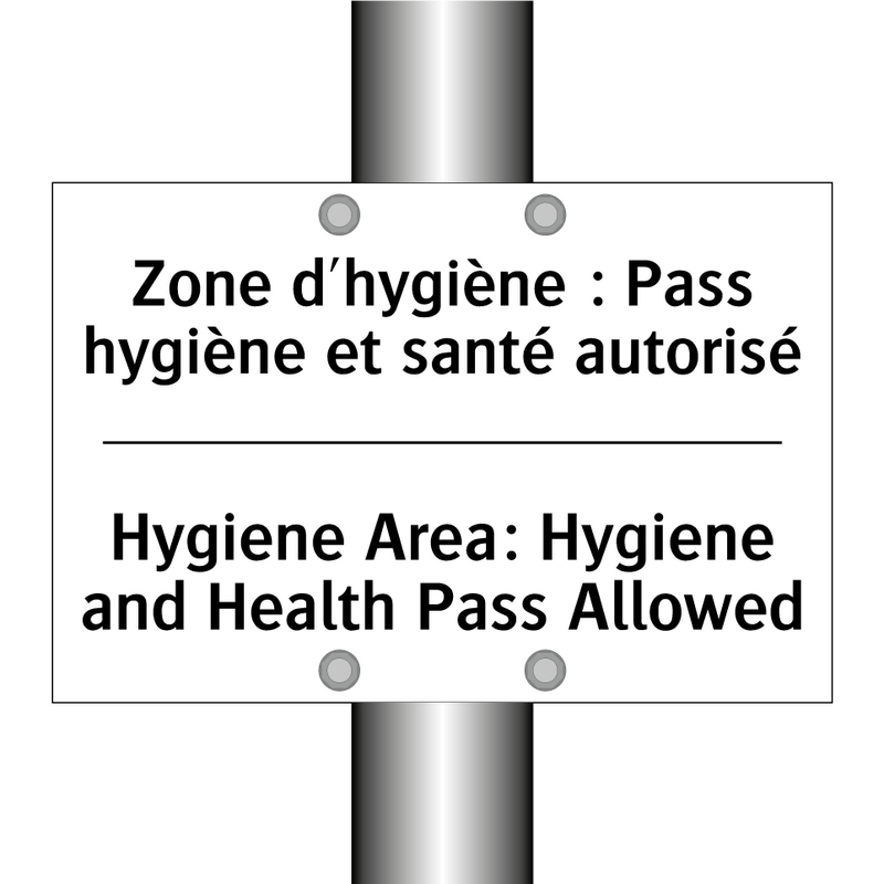 Zone d'hygiène : Pass hygiène  /.../ - Hygiene Area: Hygiene and Health  /.../