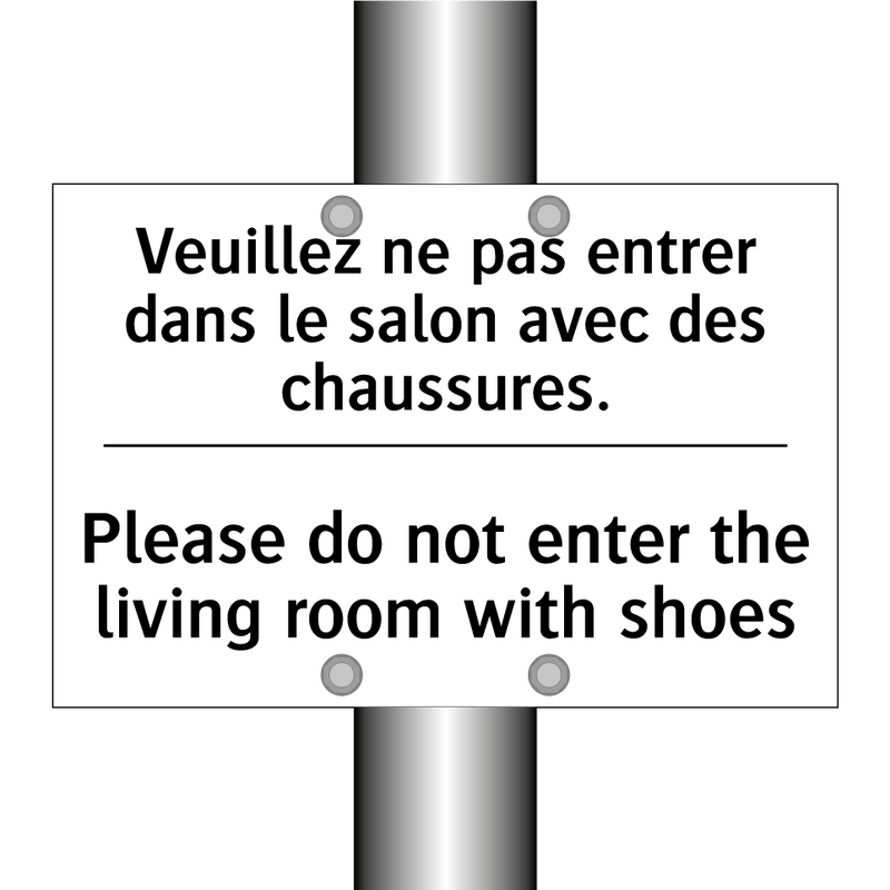 Veuillez ne pas entrer dans le  /.../ - Please do not enter the living  /.../