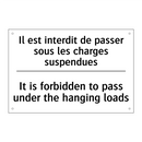 Il est interdit de passer sous  /.../ - It is forbidden to pass under  /.../