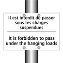 Il est interdit de passer sous  /.../ - It is forbidden to pass under  /.../