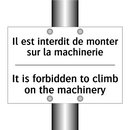Il est interdit de monter sur  /.../ - It is forbidden to climb on the  /.../