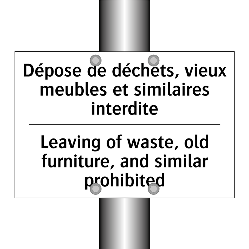 Dépose de déchets, vieux meubles  /.../ - Leaving of waste, old furniture,  /.../