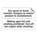 Feu ouvert et fumer interdits.  /.../ - Making open fire and smoking prohibited.  /.../