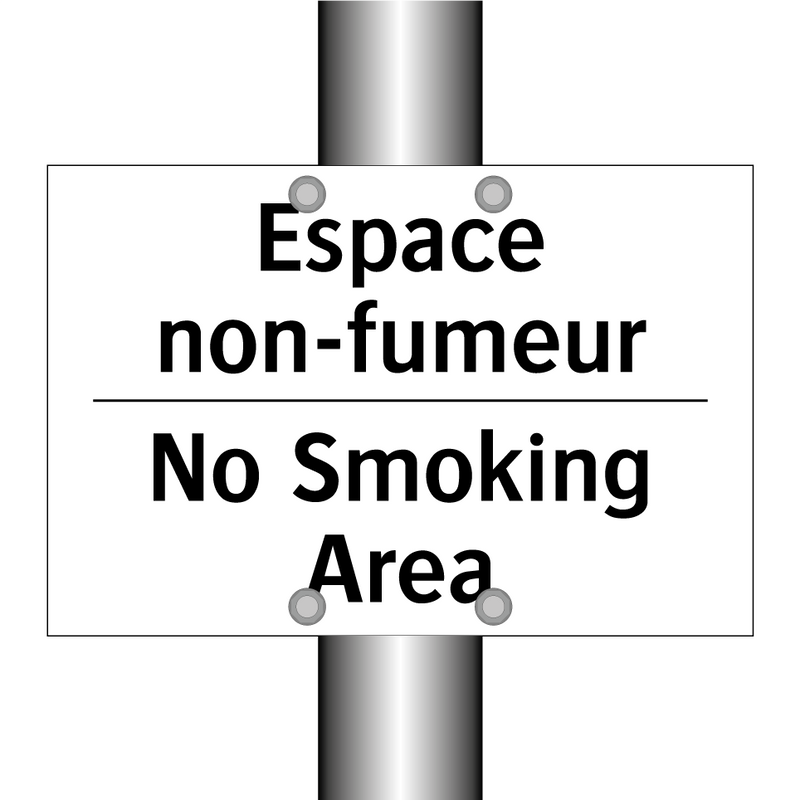 Espace non-fumeur - No Smoking Area