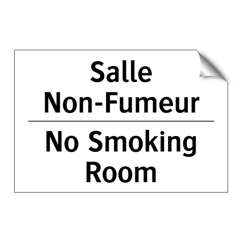 Salle Non-Fumeur - No Smoking Room