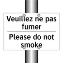 Veuillez ne pas fumer - Please do not smoke