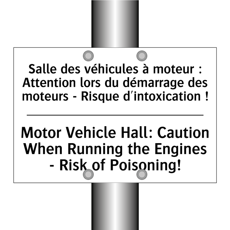 Salle des véhicules à moteur :  /.../ - Motor Vehicle Hall: Caution When  /.../