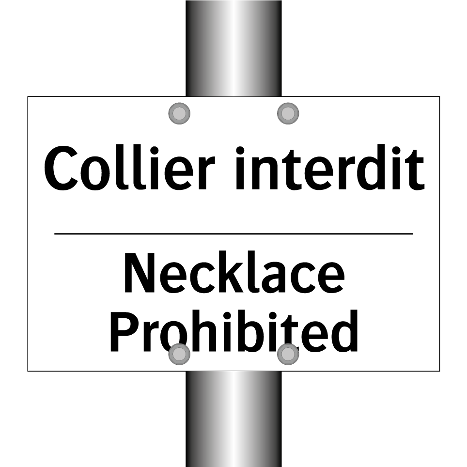 Collier interdit - Necklace Prohibited
