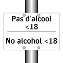 Pas d'alcool <18 - No alcohol <18