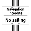 Navigation interdite - No sailing