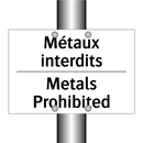 Métaux interdits - Metals Prohibited