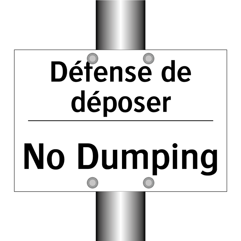 Défense de déposer - No Dumping