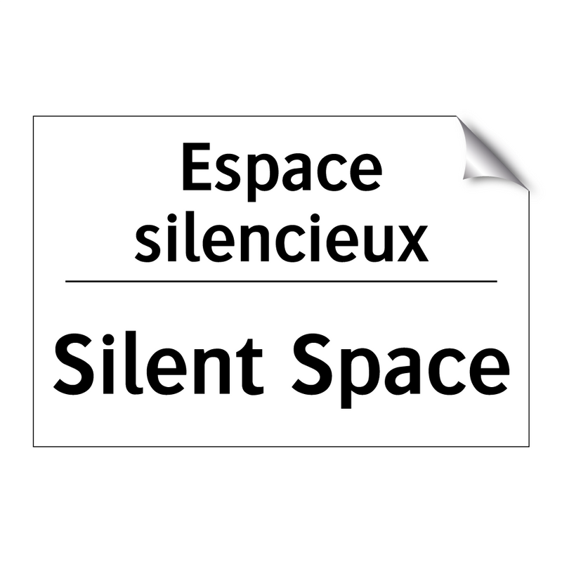 Espace silencieux - Silent Space