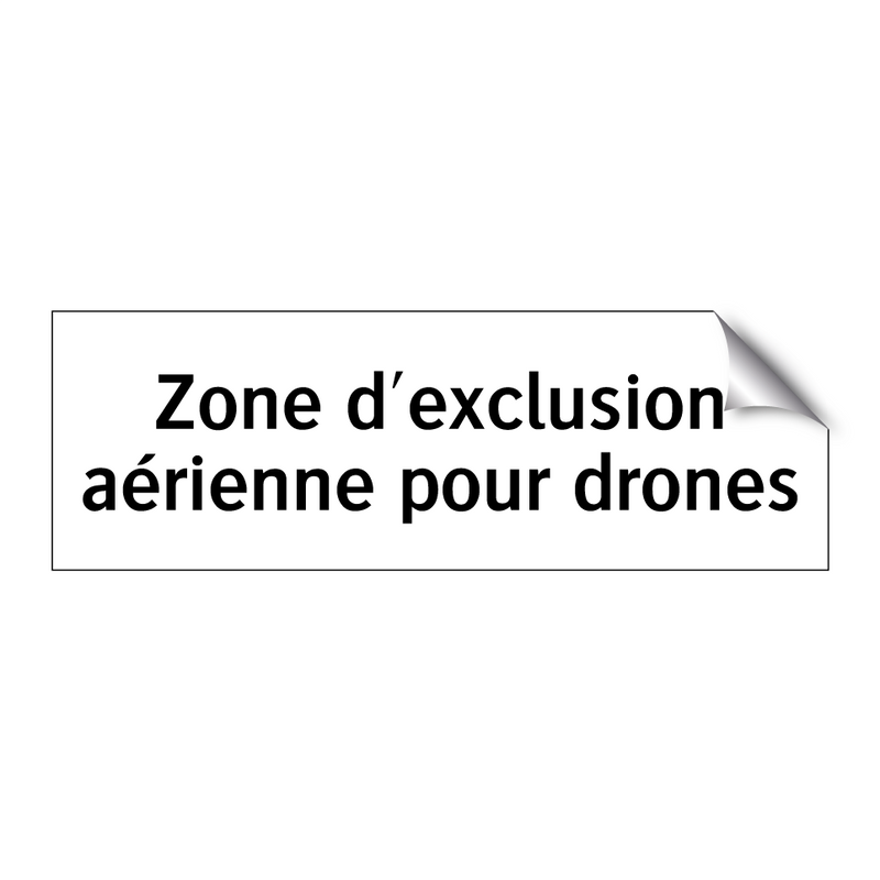 Zone d'exclusion aérienne pour drones
