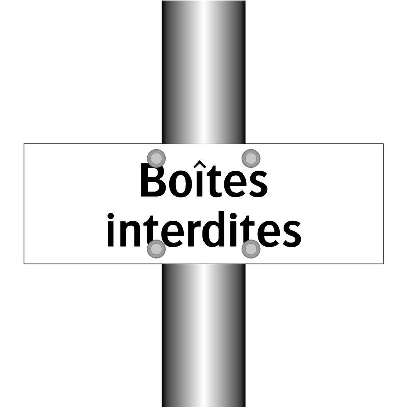 Boîtes interdites