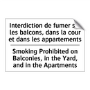 Interdiction de fumer sur les  /.../ - Smoking Prohibited on Balconies,  /.../