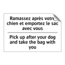 Ramassez après votre chien et  /.../ - Pick up after your dog and take  /.../