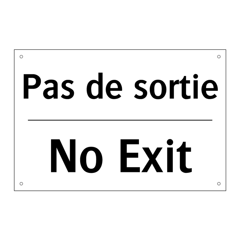 Pas de sortie - No Exit