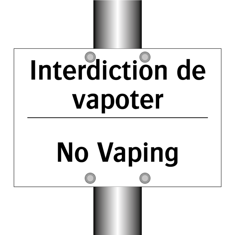 Interdiction de vapoter - No Vaping