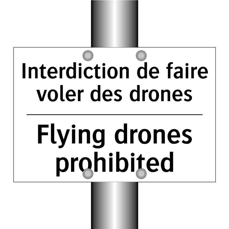 Interdiction de faire voler des  /.../ - Flying drones prohibited