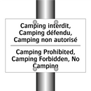 Camping interdit, Camping défendu,  /.../ - Camping Prohibited, Camping Forbidden,  /.../