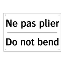 Ne pas plier - Do not bend