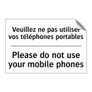 Veuillez ne pas utiliser vos téléphones  /.../ - Please do not use your mobile  /.../