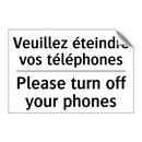 Veuillez éteindre vos téléphones /.../ - Please turn off your phones