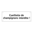 Cueillette de champignons interdite !