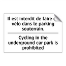 Il est interdit de faire du vélo  /.../ - Cycling in the underground car  /.../