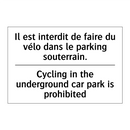 Il est interdit de faire du vélo  /.../ - Cycling in the underground car  /.../