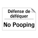 Défense de déféquer - No Pooping