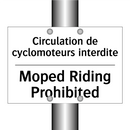 Circulation de cyclomoteurs interdite /.../ - Moped Riding Prohibited