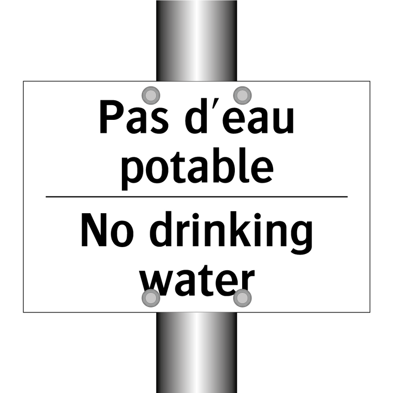 Pas d'eau potable - No drinking water