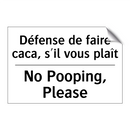 Défense de faire caca, s'il vous  /.../ - No Pooping, Please
