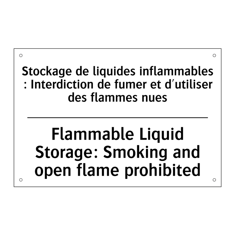 Stockage de liquides inflammables  /.../ - Flammable Liquid Storage: Smoking  /.../