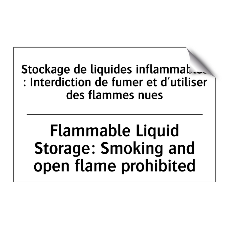 Stockage de liquides inflammables  /.../ - Flammable Liquid Storage: Smoking  /.../