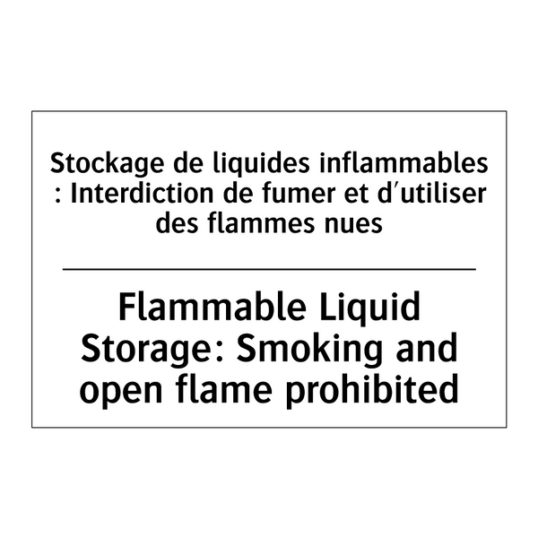 Stockage de liquides inflammables  /.../ - Flammable Liquid Storage: Smoking  /.../