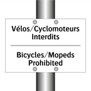 Vélos/Cyclomoteurs Interdits - Bicycles/Mopeds Prohibited
