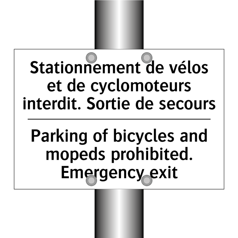 Stationnement de vélos et de cyclomoteurs  /.../ - Parking of bicycles and mopeds  /.../
