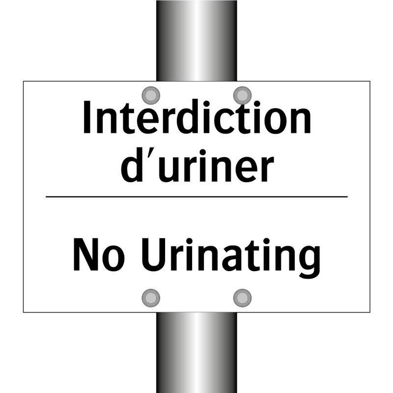 Interdiction d'uriner - No Urinating