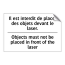 Il est interdit de placer des  /.../ - Objects must not be placed in  /.../