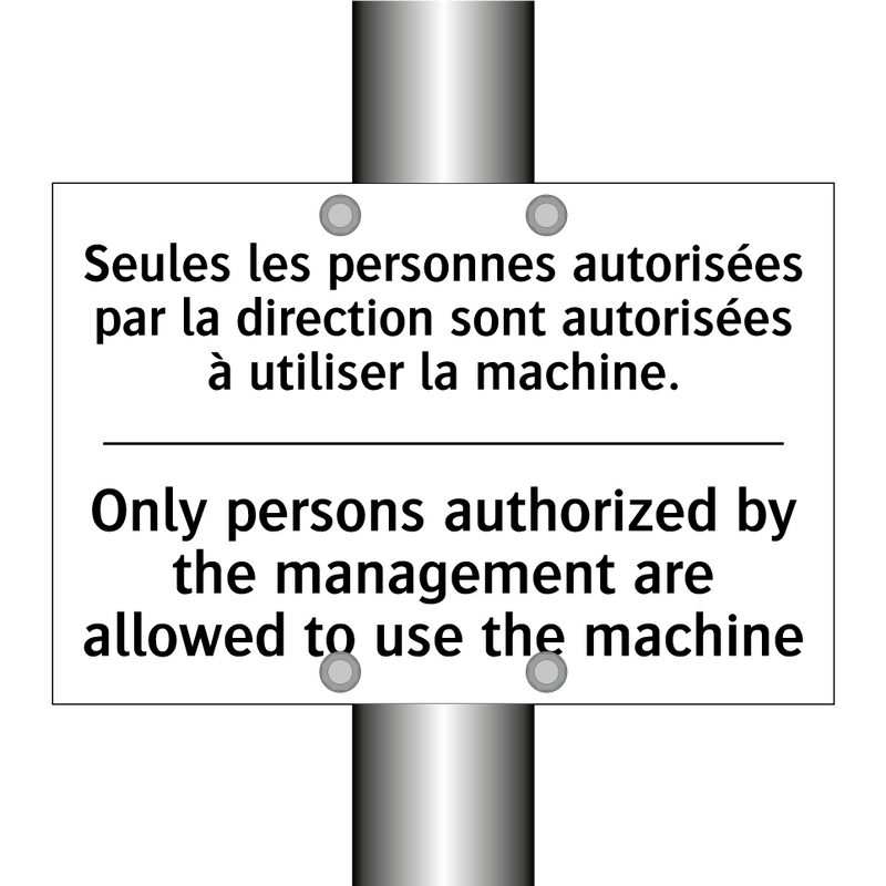 Seules les personnes autorisées  /.../ - Only persons authorized by the  /.../