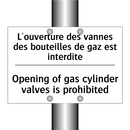 L'ouverture des vannes des bouteilles  /.../ - Opening of gas cylinder valves  /.../