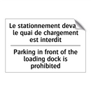 Le stationnement devant le quai  /.../ - Parking in front of the loading  /.../