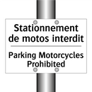 Stationnement de motos interdit /.../ - Parking Motorcycles Prohibited